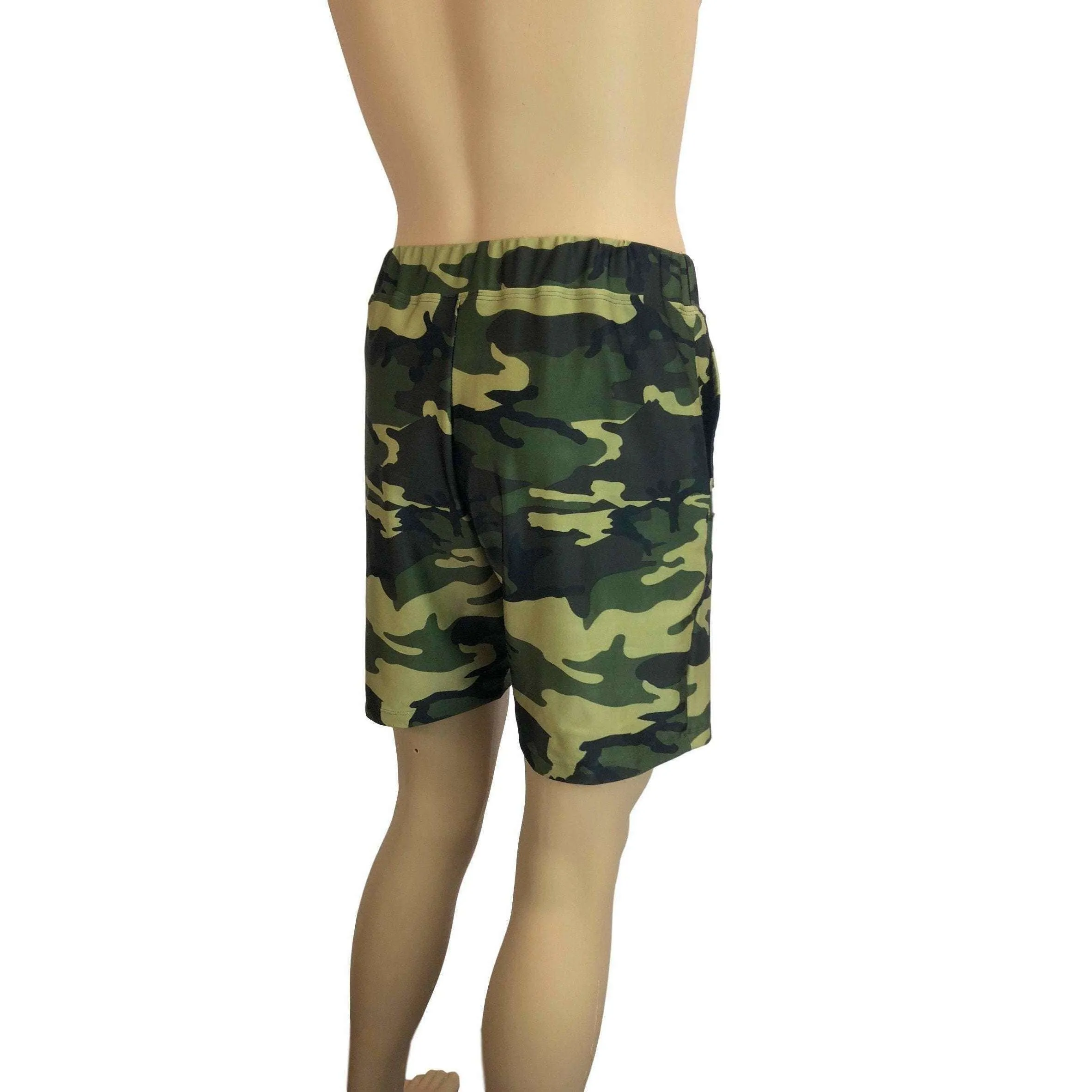 Men's Camo or Camouflage Shorts W/ Pockets