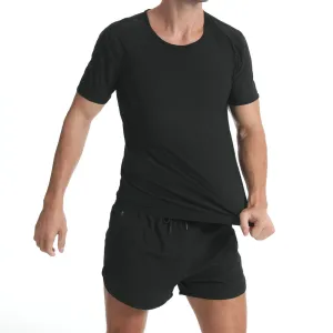 Men's Slimming Sweatshirt -  Short Sleeve