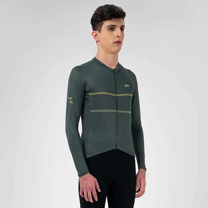 Men's Training LS Jersey A002-Dark Green