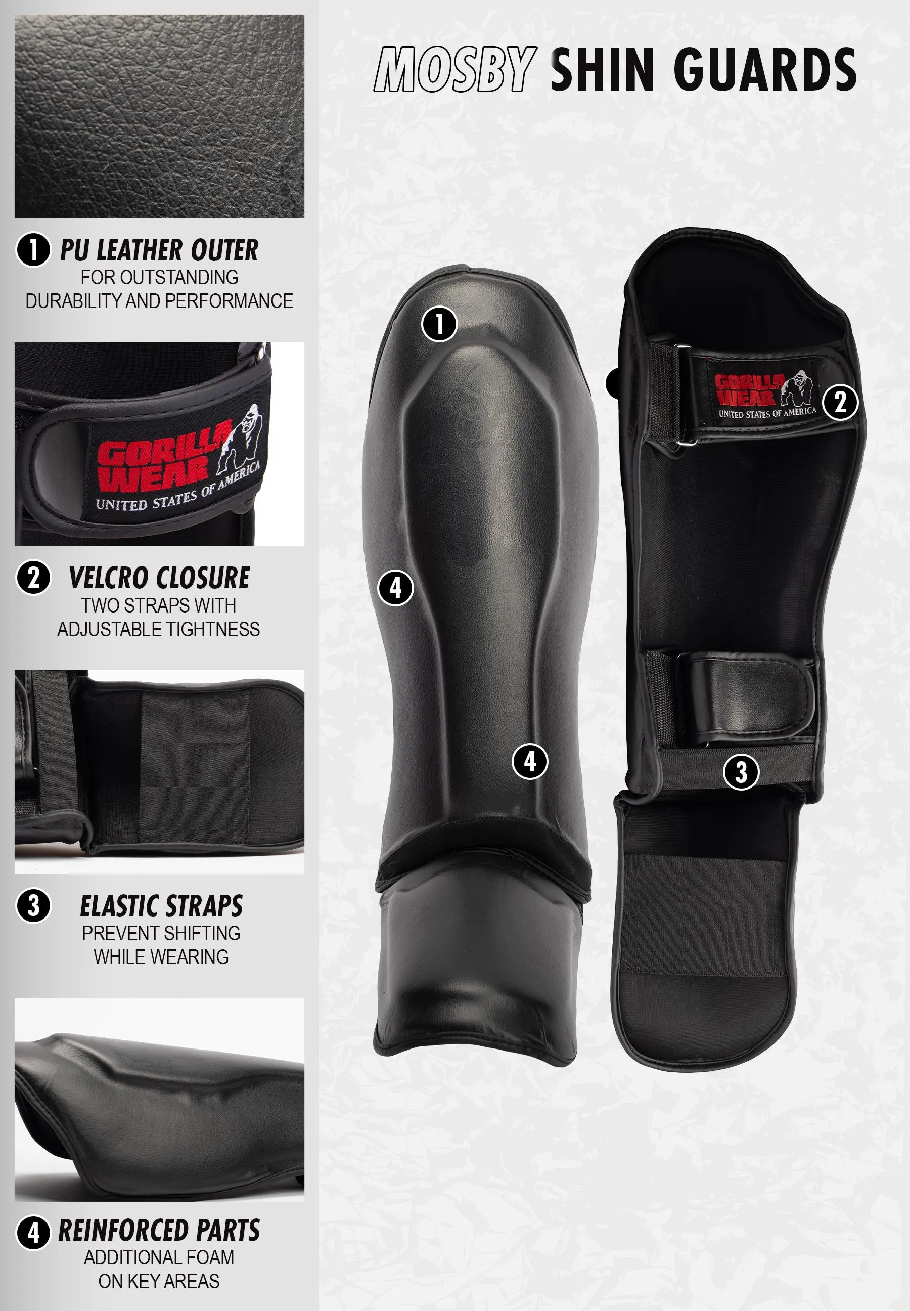 Mosby Shin Guards - Black