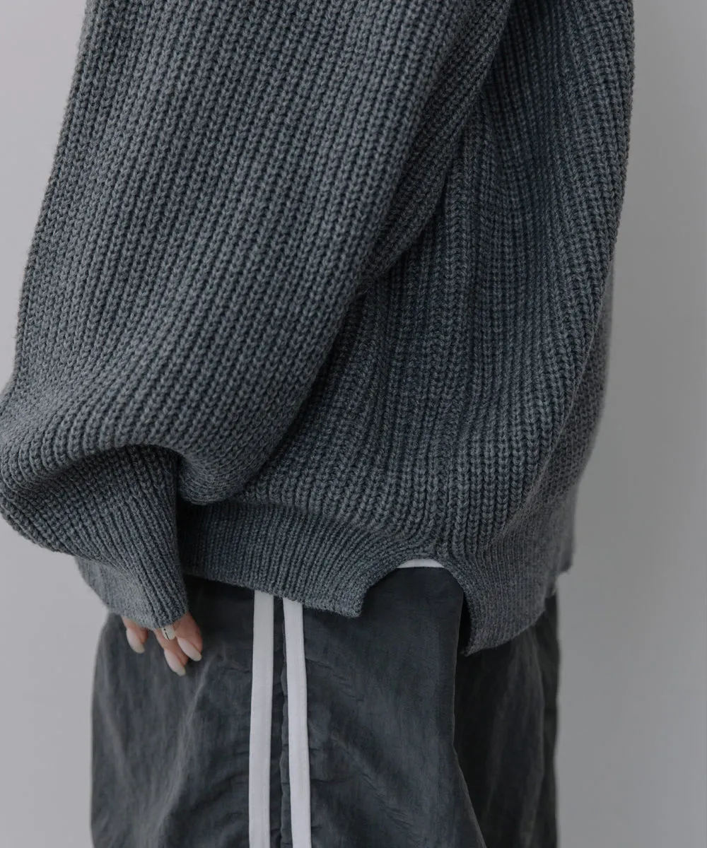 polo knit tops【gray last1】