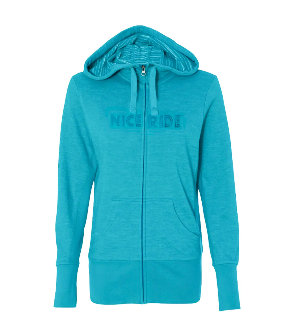 "Saturday Night Fever" Blue Women's Zip Hoodie