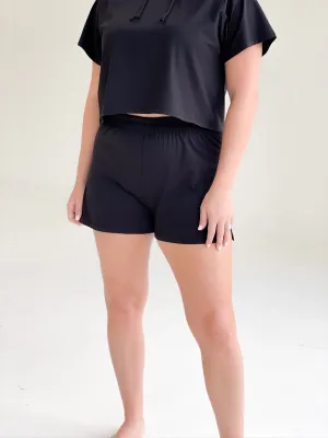 Raider Mini Lounge Shorts - Black