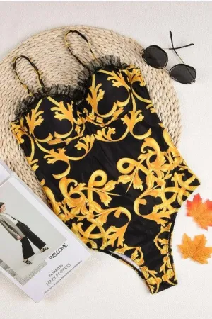 Regal Print Swimsuit-NOT ELIGIBLE FOR EXCHANGE OR REFUND