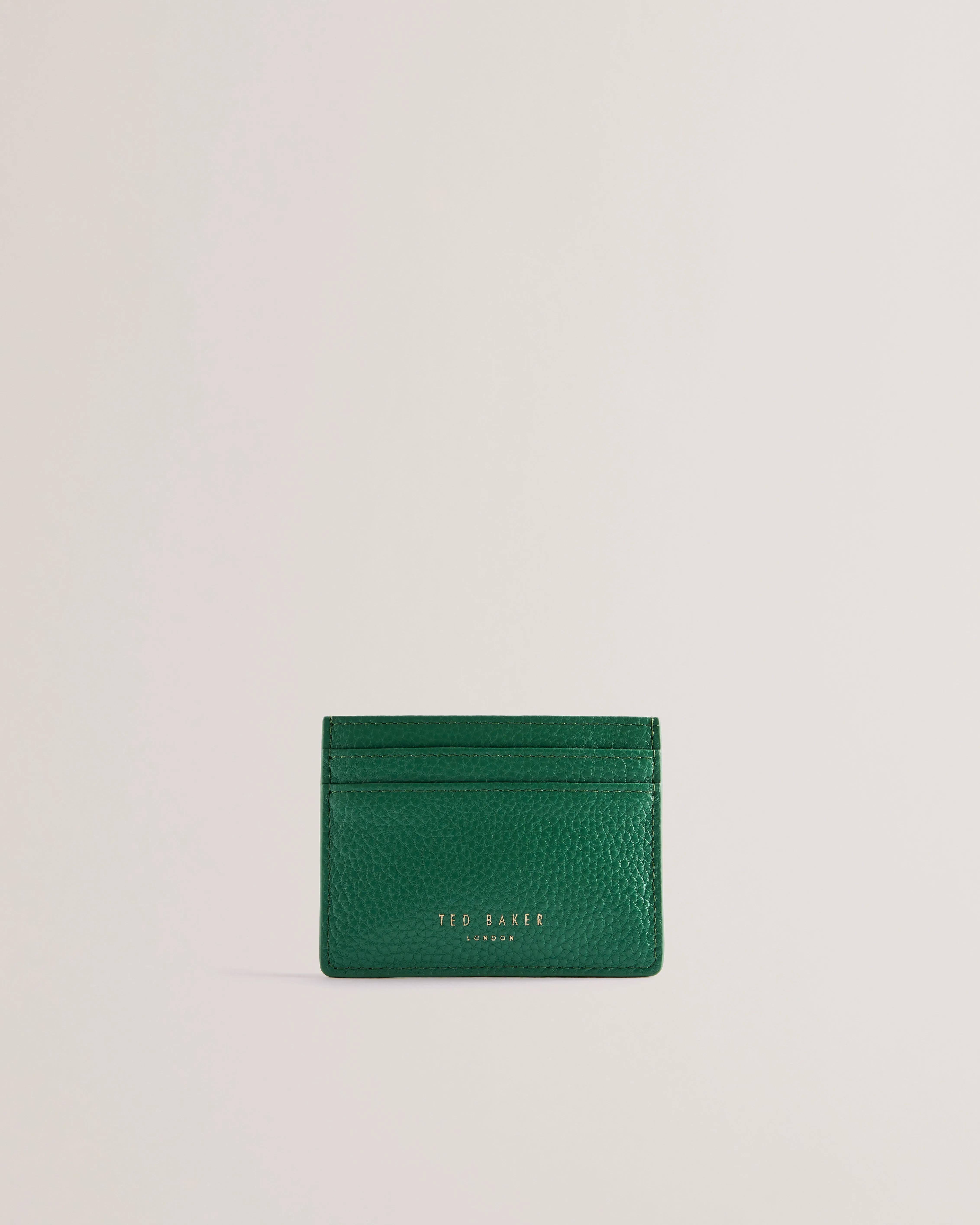 Roseya Crinkle Leather Card Holder Dk-Green