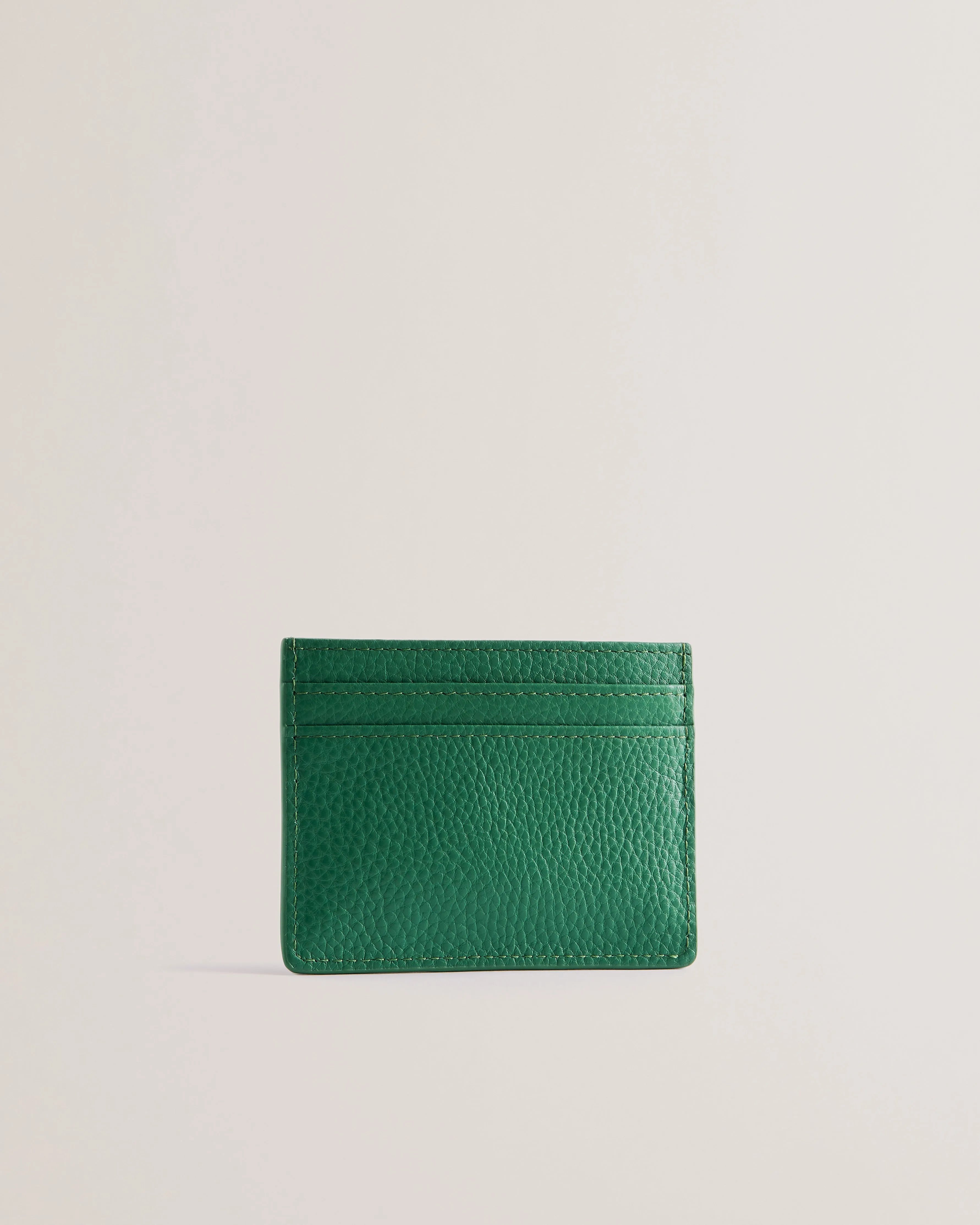 Roseya Crinkle Leather Card Holder Dk-Green