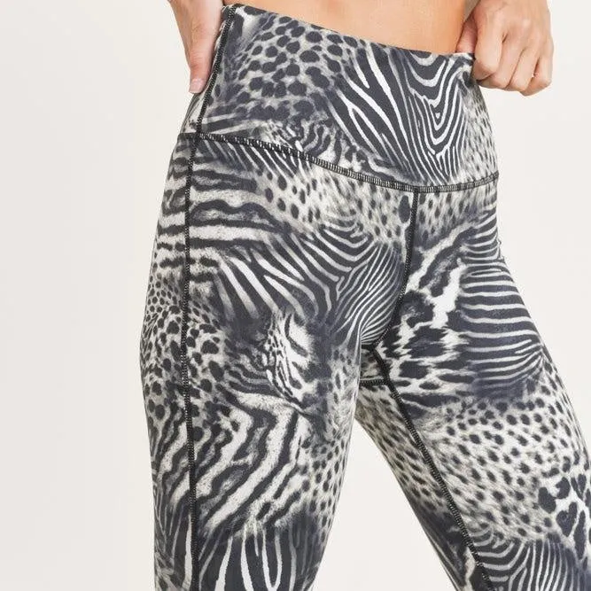 Safari Print Highwaist Workout Set