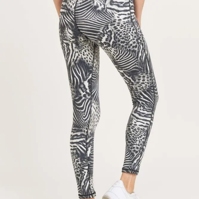 Safari Print Highwaist Workout Set