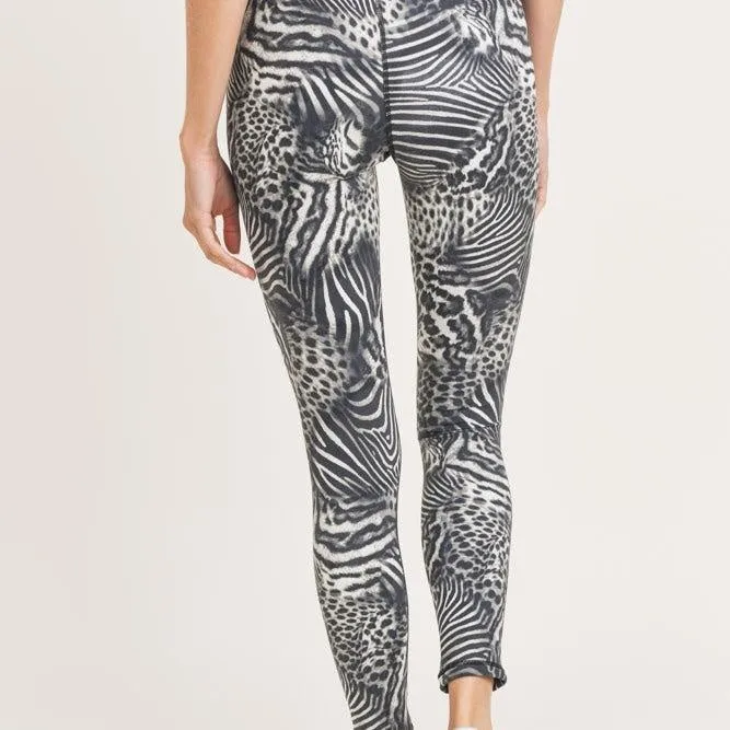 Safari Print Highwaist Workout Set