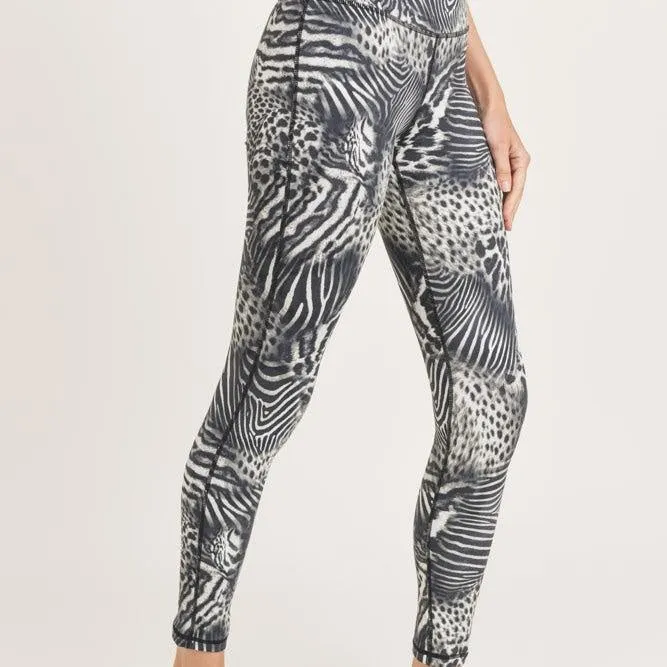 Safari Print Highwaist Workout Set