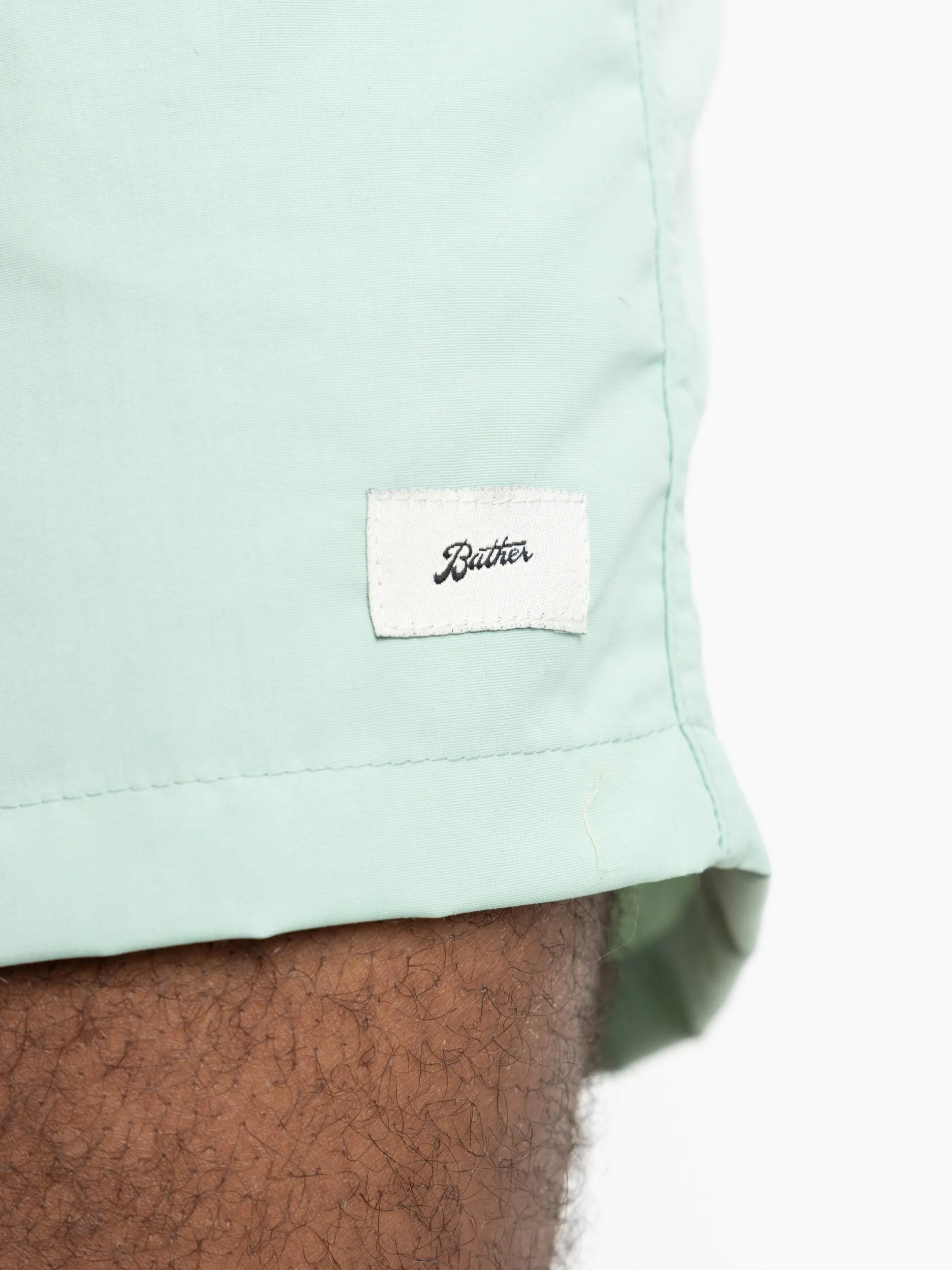 Sea Foam Green Swim Trunks