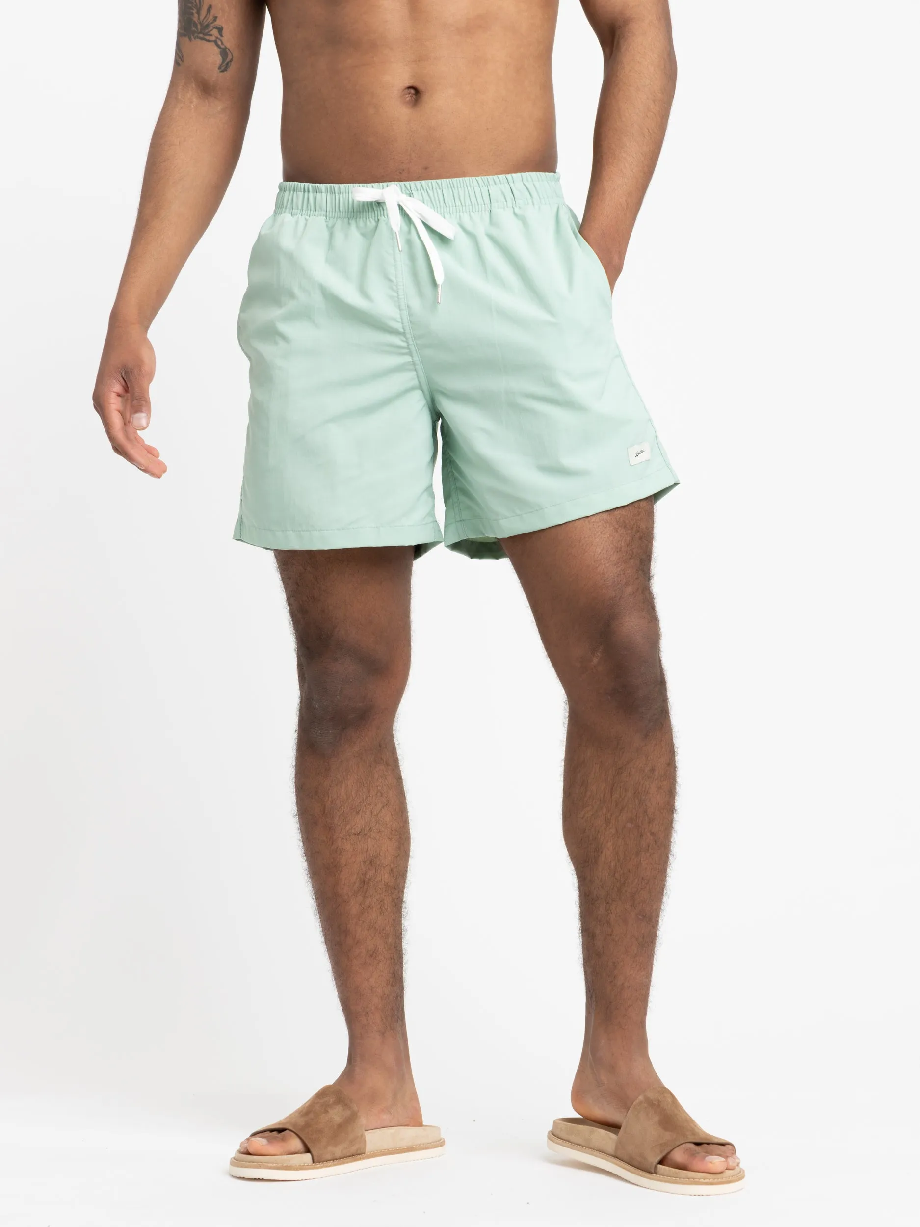 Sea Foam Green Swim Trunks