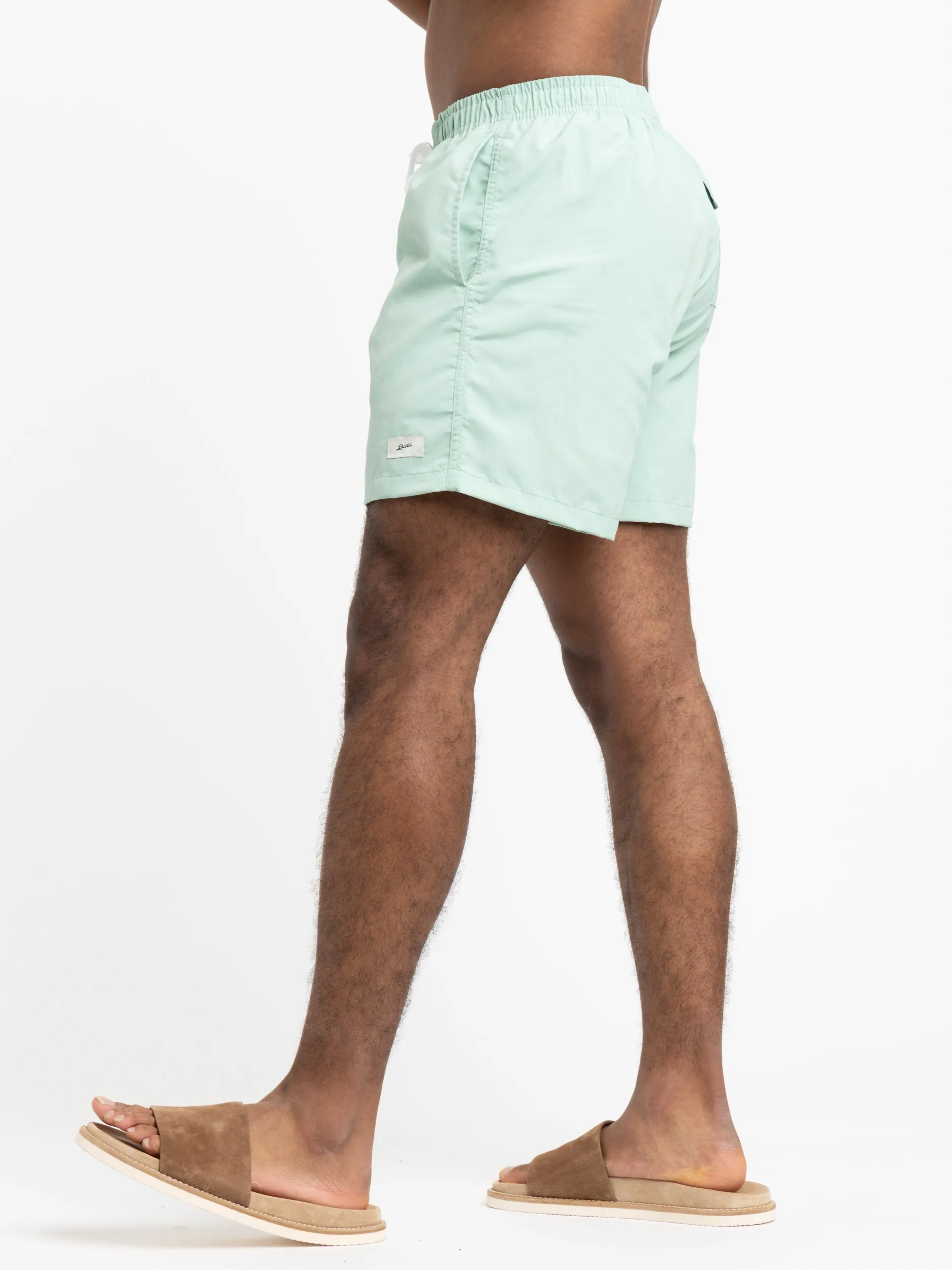 Sea Foam Green Swim Trunks