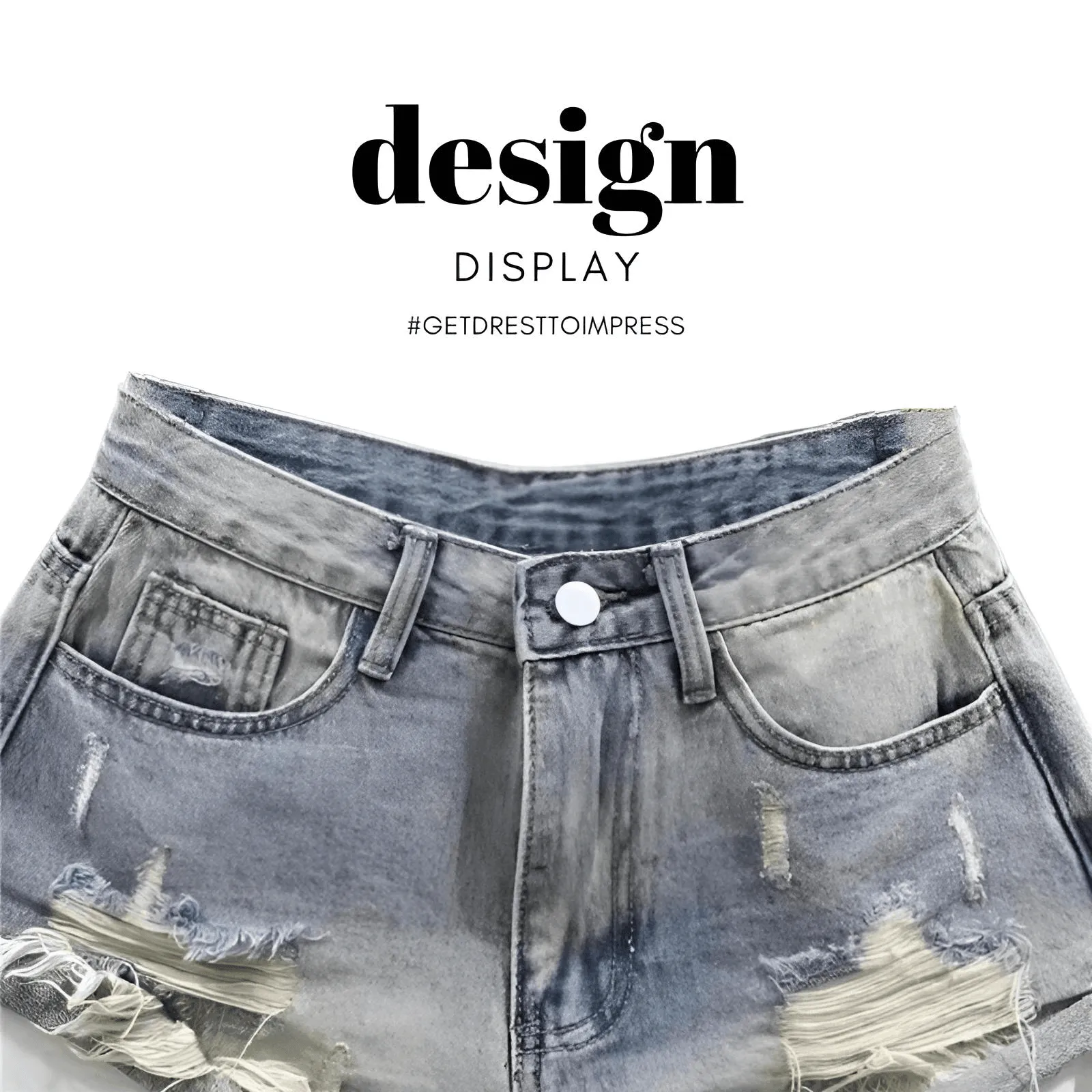 Sexy High Waist Ripped Blue Jean Shorts for Women