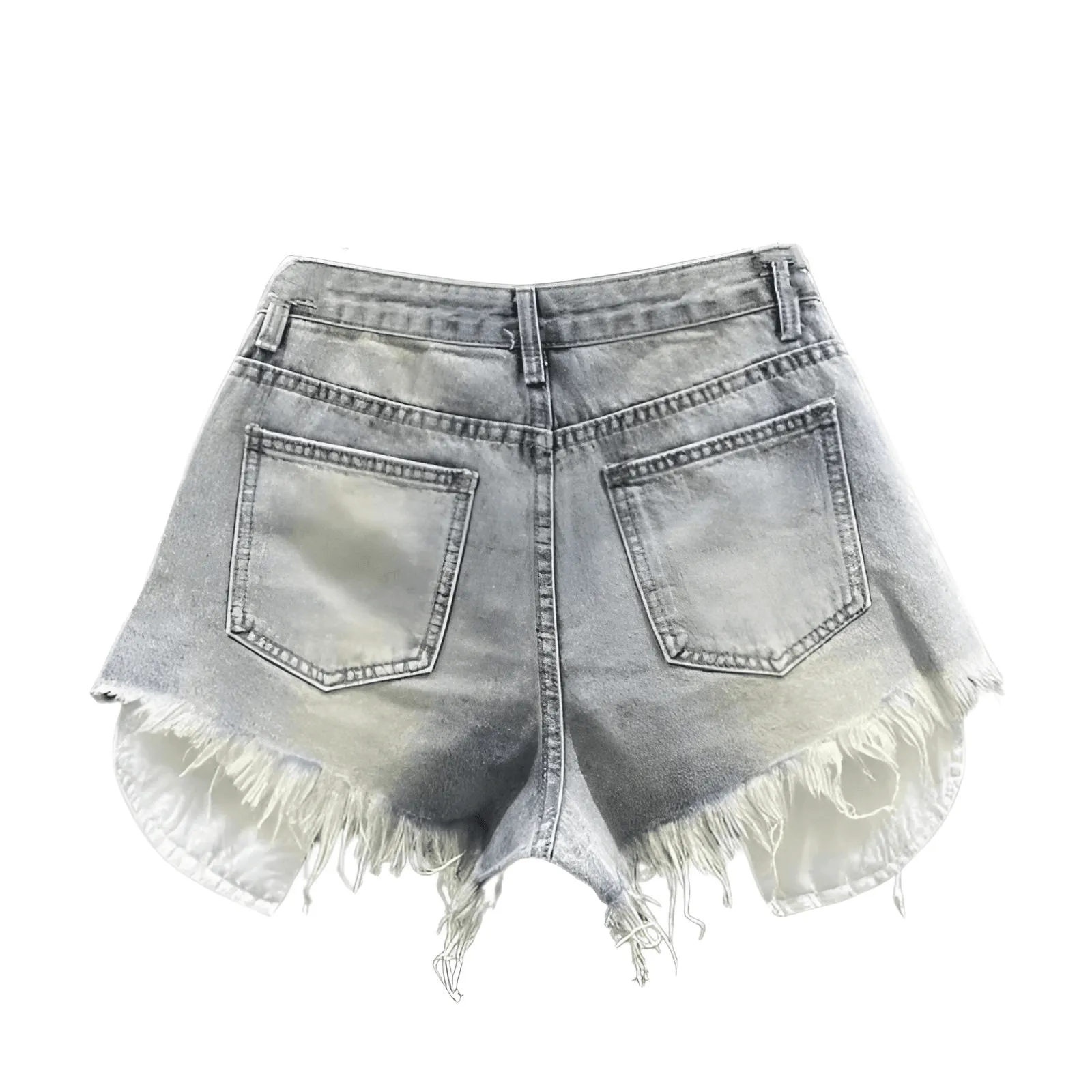 Sexy High Waist Ripped Blue Jean Shorts for Women