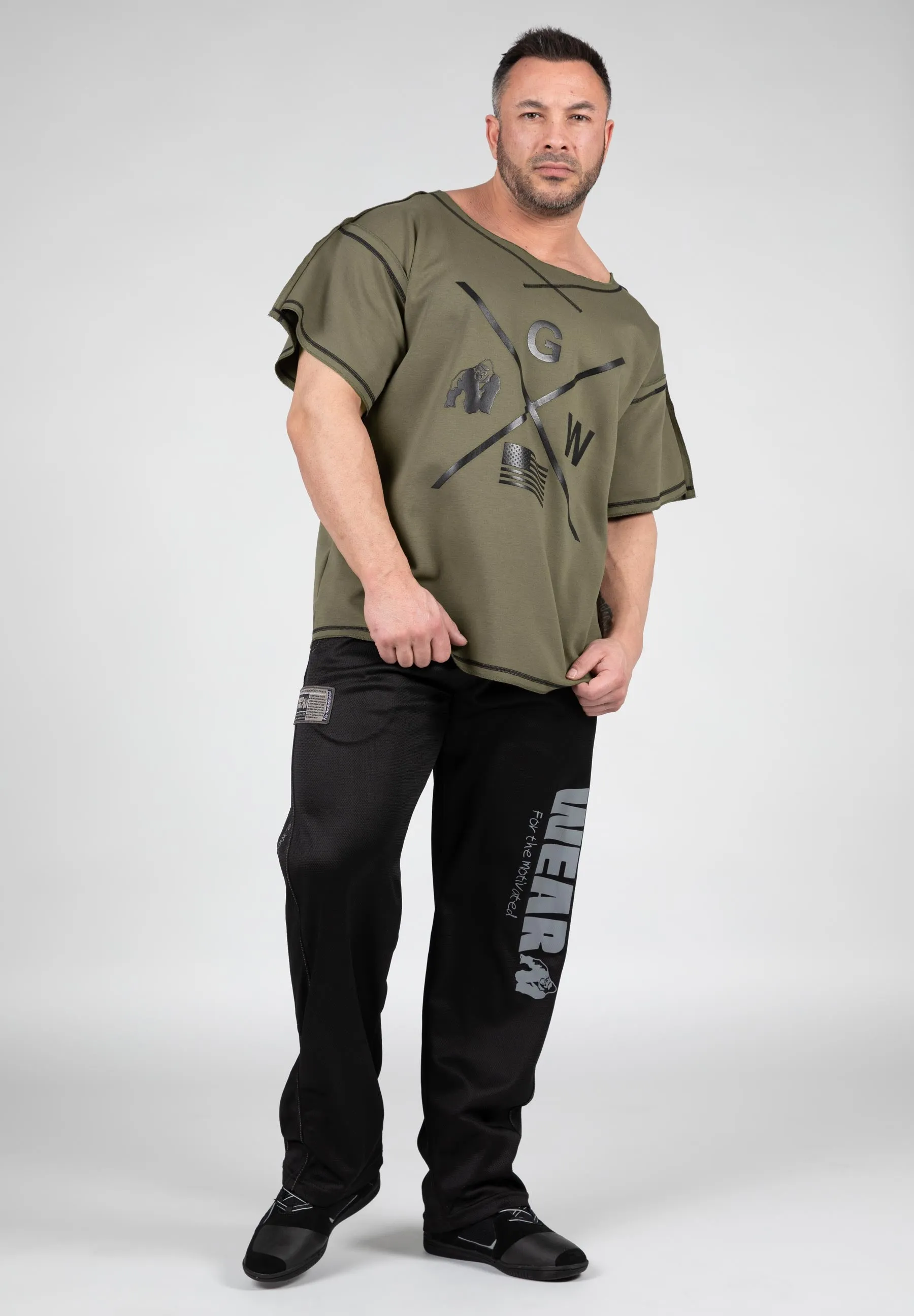 Sheldon Workout Top - Army Green