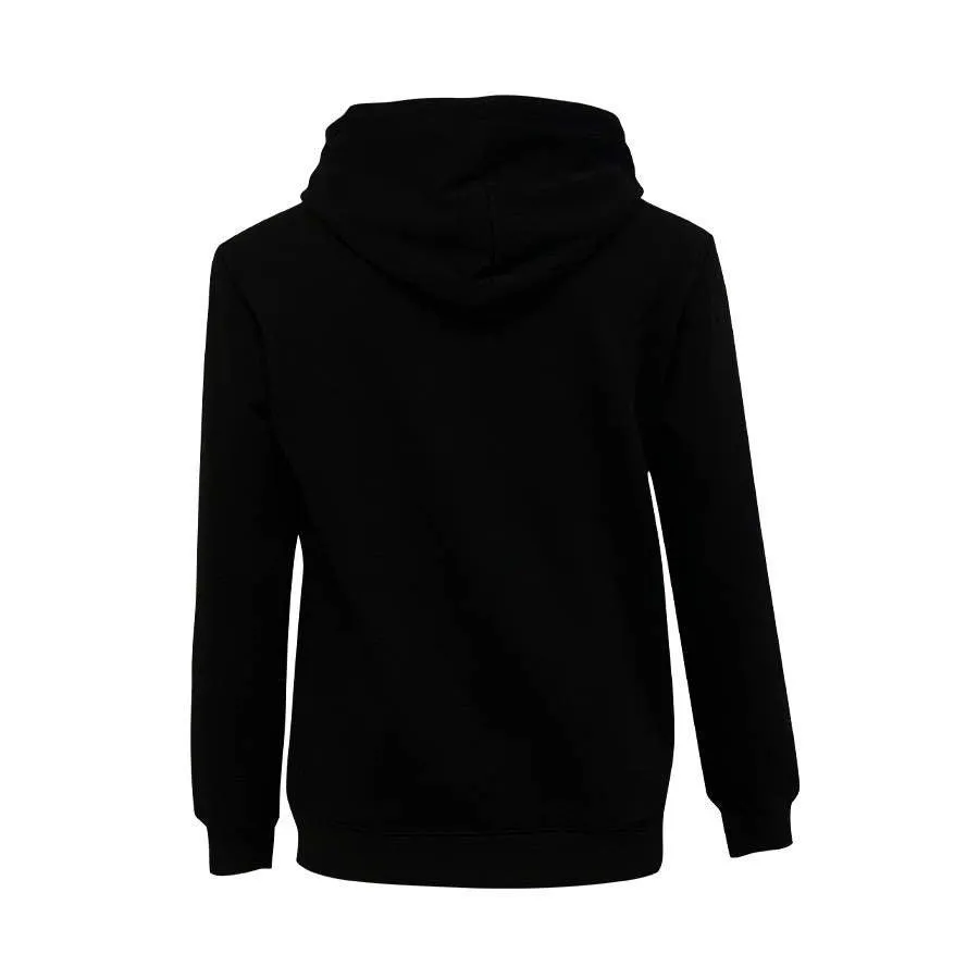 Slim Fit Black Hoodie Reflective Fight For Your Vision Square Logo Heavy Organic Cotton