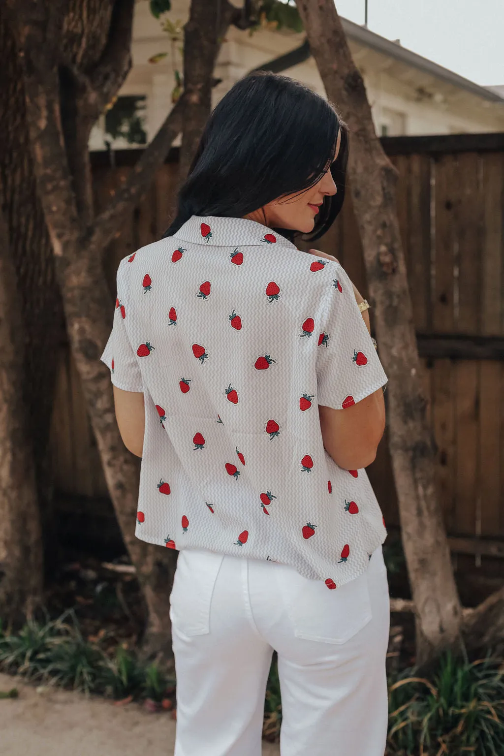 Strawberry Tie Top