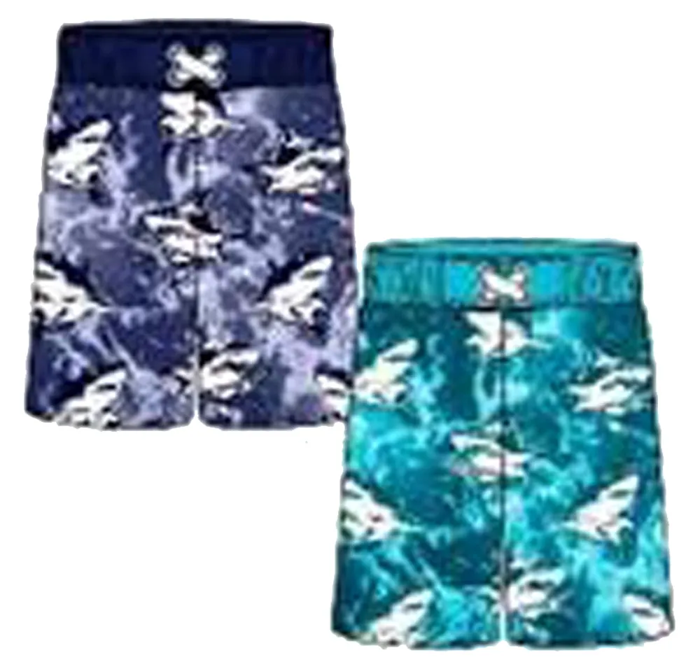 Swimwear Boys Sz 4-7 Electric Shark Swim Trunks, Size 4-7