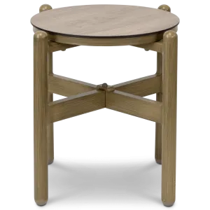 Tahiti Round Side Table with HPL Top and Aluminium Frame