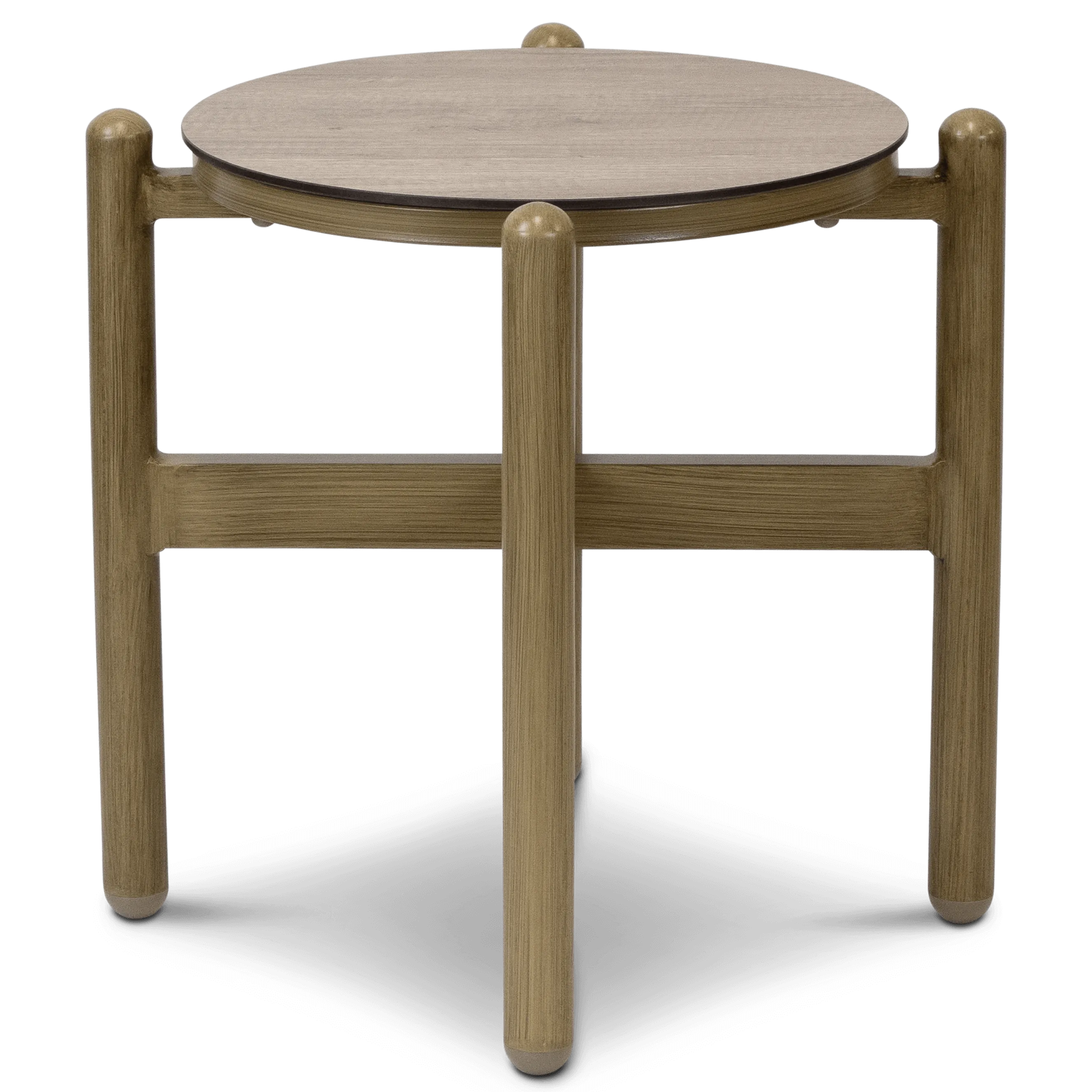 Tahiti Round Side Table with HPL Top and Aluminium Frame