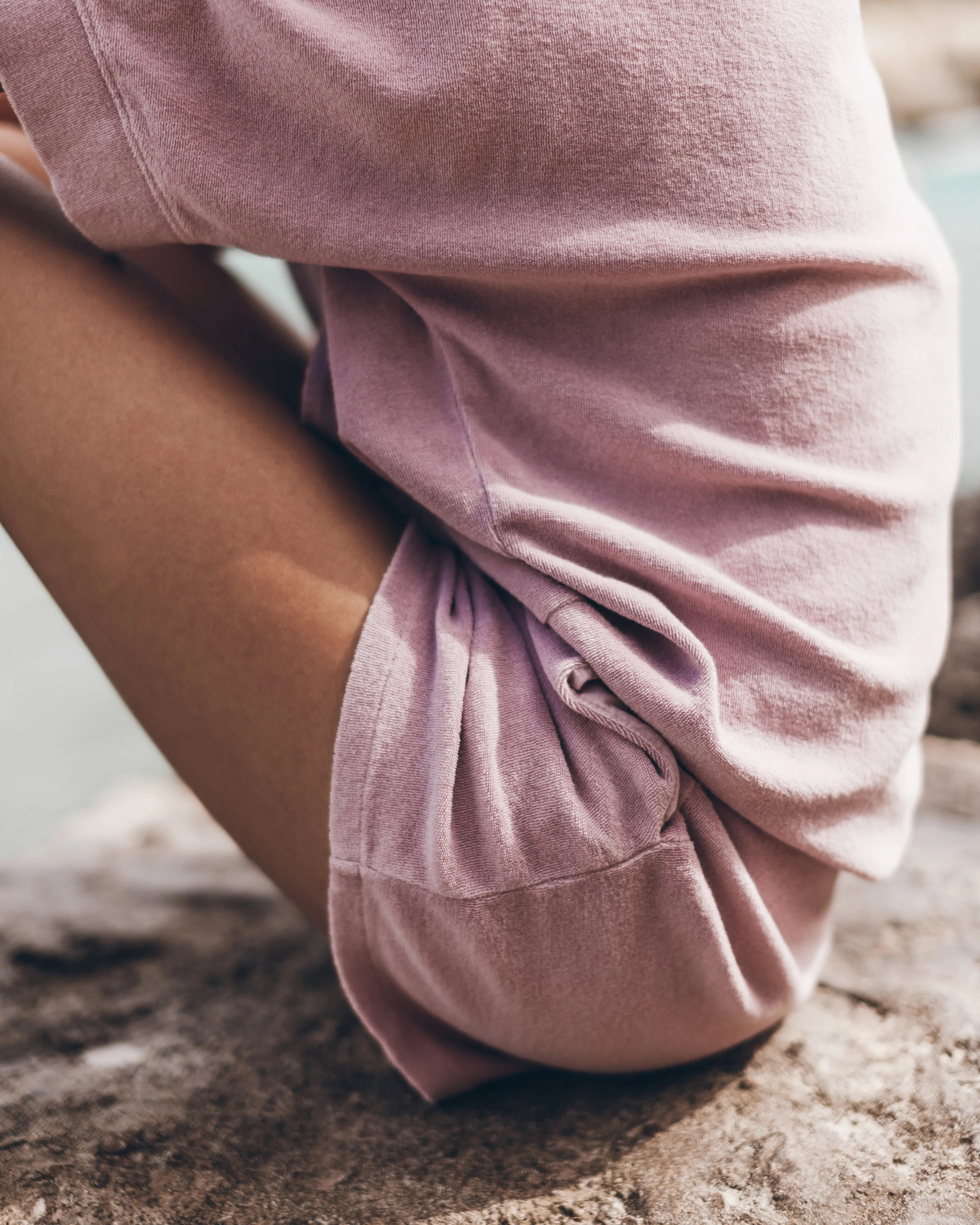 The Pink Towelling Co-Ord Shorts